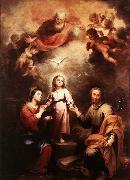 MURILLO, Bartolome Esteban The Two Trinities oil painting reproduction